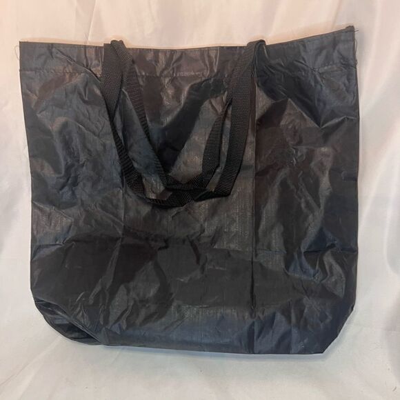 Teddy Bear Tote Bag Heavyweight Teacher Whimsical Black Red - Picture 2 of 3